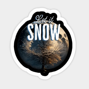 winter moon Sticker